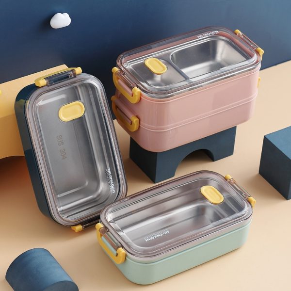304-Stainless-Steel-Thermal-Lunch-Box-Office-Worker-Bento-Box-Single-Double-Layer-Student-Children-Food