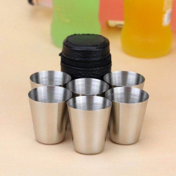 6Pcs-4pcs-30ml-Coffee-Beer-Cup-Outdoor-Practical-Stainless-Steel-Cups-Shots-Set-Mini-Glasses-For