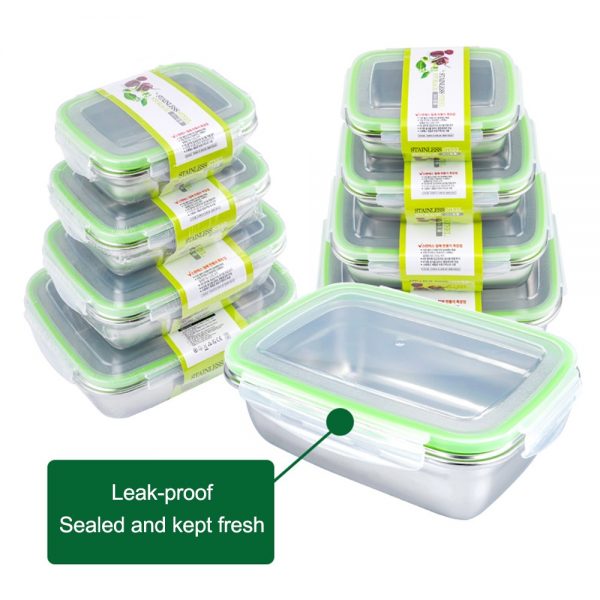 Picnic-Leakproof-Collapsible-Food-Bento-LunchBox-Accessories-Stainless-Steel-Metal-Snack-Container-With-Lid-kids-Men