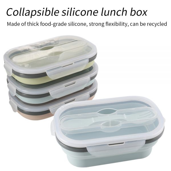 Silicone-Folding-Lunch-Box-Portable-Collapsible-Bento-Durable-Salad-Food-Container-Bowl-Dinnerware-Kitchen-Accessories